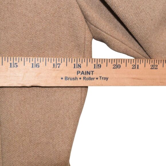 EUC Express Wool Blend Camel Coat Size S Double Breasted Water Resistant Classic - Picture 6 of 11